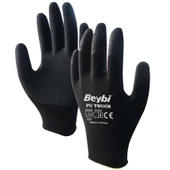 Beybi Poliüretan Kaplı Pu Touch Siyah Eldiven 10 - 2