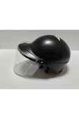 -SİPERLİKLİ JOKEY KASK-SİYAH RENK-YERLİ ÜRETİM-MOD1 - 3