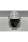 -SİPERLİKLİ JOKEY KASK-BEYAZ RENK-YERLİ ÜRETİM-MOD1 - 3