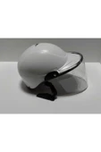 -SİPERLİKLİ JOKEY KASK-BEYAZ RENK-YERLİ ÜRETİM-MOD1 - 2