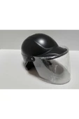 -SİPERLİKLİ JOKEY KASK-SİYAH RENK-YERLİ ÜRETİM-MOD1 - 1