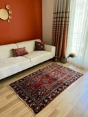 106 x 174 cm Uşak Halısı, Kalın Kısa Tüylü Türk Halısı, Vintage Klasik El Dokuma Ev & Ofis Halısı - 2