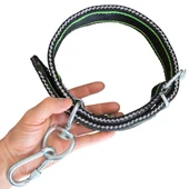 Çift Tokalı Köpek Boyun Tasması Büyük Irk 82cm Kilitli Karabinalı Palaska Kangal Tasma - 2