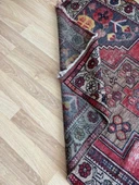 128x257 cm El Dokuma Nostaljik Halı, Harika Dekoratif Salon Halısı, Antika Severler için Kırmızı Halı, Uşak Halısı - 8