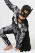 Life For Moda Erkek Çocuk Batman  Pelerinli ve Maskeli Kaslı Çocuk Kostümü - 1