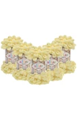 Alize 5 Adet Puffy Color 13 Renk Açık Sarı - 1