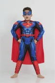Life For Moda Erkek Çocuk Kaslı Superman Kostümü - Süper Kahraman Kostümü, Parti Kostümü - 6