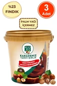 Fındık Parçacıklı Kakaolu Fındık Kreması (%23 Fındık) 800 G x 3 Adet Sürülebilir Çikolata Palm Yağı İçermez - 1