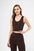 Halter Yaka Spor Sütyeni Crop Top thumbnail 4