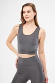 Halter Yaka Spor Sütyeni Crop Top - 8