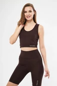 Halter Yaka Spor Sütyeni Crop Top thumbnail 1