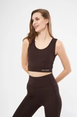 Halter Yaka Spor Sütyeni Crop Top thumbnail 3