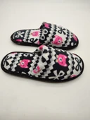 Kedi Desenli Siyah Renk Kadın Ev Terliği Terlik - 2