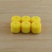 Baton Mum Mini 6'lı Sarı Renk Silindir Dekoratif Mumu Kandil Hediyelik Fitilli Mumlar Şamdan Kokusuz - 5