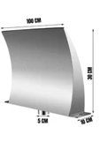 WATERSHUT 1000mm Duvar Tipi Kobra Şelale Bahçe Çeşmesi Fıskiye Flanşlı - 3