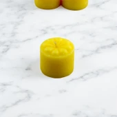 Baton Mum Mini 6'lı Sarı Renk Silindir Dekoratif Mumu Kandil Hediyelik Fitilli Mumlar Şamdan Kokusuz - 3