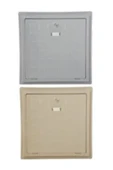 Waterfun 80x80cm Cam Takviyeli Polyester Havuz Makine Dairesi Kapağı BEJ (İçten 81x81cm - Dıştan 104x104cm) - 1