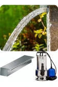 Şelale Watershut 1000 mm Duvar Şelalesi + 900 Watt Dalgıç Pompa Seti - 1