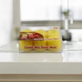 Baton Mum Mini 6'lı Sarı Renk Silindir Dekoratif Mumu Kandil Hediyelik Fitilli Mumlar Şamdan Kokusuz - 2