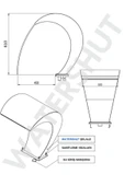 Şelale 500-600mm Havuz Tipi Su Perdesi Kobra Şelale - Paslanmaz Çelik (Et Kalınlığı 1,5mm) - 6