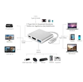 Hytech Usb-C Hdtv Tip C Çok Fonksiyonlu Adaptör - 3