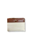 Kadın Açık Kahverengi Fermuarlı Ve Çıtçıtlı Kağıt Ve Bozuk Para Bölmeli Cüzdan. thumbnail 1