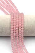 Madagaskar Pembe Kuvars Doğal Taş Dizi 6 mm Küre Kesim thumbnail 1