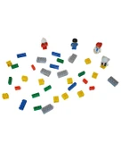 Mmx 105 Parça Kırmızı Zemin Yapı Blok ve 4 Figür Seti 02 034 thumbnail 4