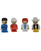 Mmx 105 Parça Kırmızı Zemin Yapı Blok ve 4 Figür Seti 02 034 thumbnail 2