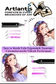 Eskiz Defteri A4 50 Yaprak 100 gr 1 Adet 24 Renk Çift Taraflı Marker Kalem 24 Adet Touch Çift Uçlu - 5