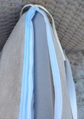 6 Adet Rattan Arkalıklı Sandalye Minderi (Kalınlık 4cm)-Primer Bej - 4