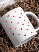 DeepCraft 'Kalpler' Kupa Sevgililer Günü, Hediyelik Kupa 300 ML - 3