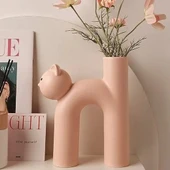 SERAMİK KEDİ VAZO VZ262-2 thumbnail 2