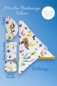 2 Katlı Arkası Sarı Dinazor Desenli %100 Pamuklu Müslin & Pike 5'li Bebek Seti - 2