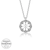 Swarovski Taşlı Gümüş Çember Bayan Kolye - 1