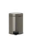 Brabantia Çöp Kutusu 5 Litre Newicon Pedallı Platin 112683 thumbnail 1