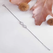 Gümüş Sonsuzluk Kadın Bileklik - 1