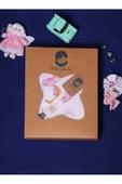 Pembe Tavşan Desenli 2 Katlı %100 Pamuklu Müslin & Pike 5'li Bebek Seti - 1