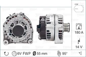 Aisin ALTERNATOR SARJ DINAMOSU BMW E90 F10 14V 180A N47 N57 - 1