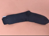 Deve tüyü yününden üretilmiş yün çorap siyah 3 adet - 1