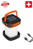 Katlanabilir Powerbank Özellikli Solar Enerjili Kamp Lambası - 1