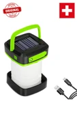 Katlanabilir Powerbank Özellikli Solar Enerjili Kamp Lambası - 1