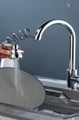 Yayke Yeni lavabo musluğu 360 Derece Dönme Filtresi Uzatma Tüpü Duş Su Tasarrufu Dokunun Evrensel Mutfak Alet Aksesuarları - 6