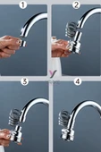 Yayke Yeni lavabo musluğu 360 Derece Dönme Filtresi Uzatma Tüpü Duş Su Tasarrufu Dokunun Evrensel Mutfak Alet Aksesuarları - 7