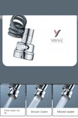 Yayke Yeni lavabo musluğu 360 Derece Dönme Filtresi Uzatma Tüpü Duş Su Tasarrufu Dokunun Evrensel Mutfak Alet Aksesuarları - 3