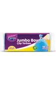 Parex Güçlü Çöp Poşeti Jumbo Boy 80 x 110 Cm 10 Lu - Mavi x 2 Paket - 2