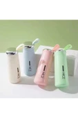 Pembe Renkli 400ml Çok Amaçlı İçi Cam Dışı Plastik Termos ( Çay Kahve Piknik Kamp Ofis Otel Kafe Okul ) - 1