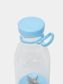 Mavi Renk Orijinal Taşınabilir Şarjlı El Blenderi 6 Ninja Bıçaklı - 2