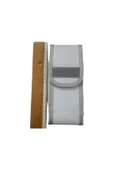 Telefon Kılıfı Büyük Boy Beyaz Renk Fosforlu Cırtlı Dik Model 8x16 Cm - 2