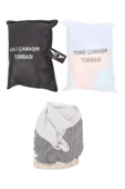 3 Lü Set Kirli Temiz Çamaşır Torbası Ve Çamaşır Filesi - Asker Malzemesi - 1